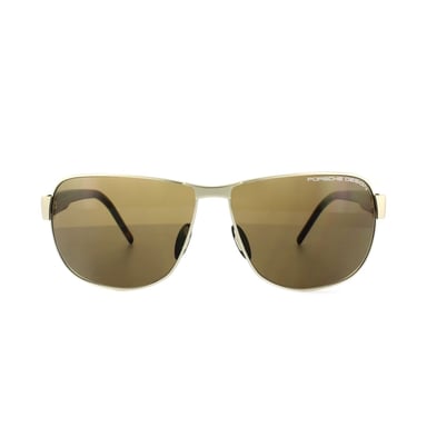 Porsche Design Sonnenbrille P8633 B Hellgold Havanna Braun