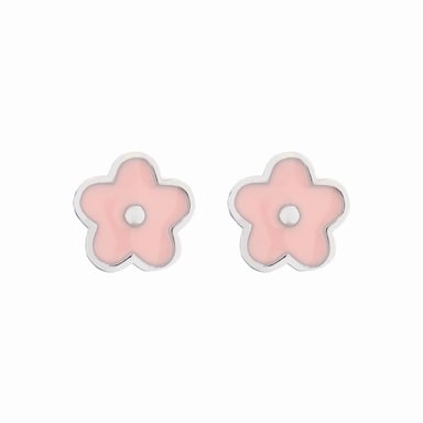 Luxenter 925 Sterling Silber rhodinierte Ohrringe - Blume