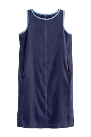 Sleeveless Linen Shift Dress