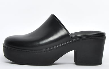 Chaussures plateforme Pilar Mule cuir Fit Flop Pour Femme en Noir