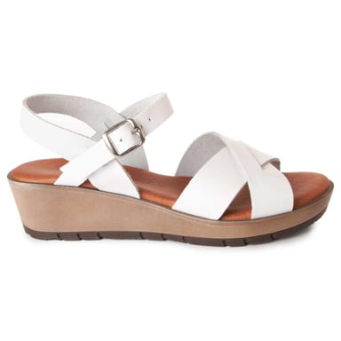 PURAPIEL WEDGE SANDAL GELCONFORE21a22 IN WEISS