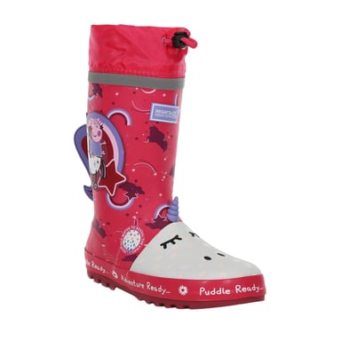 Regatta Childrens/Kids Unicorn Peppa Pig Gummistiefel (Winterberry)