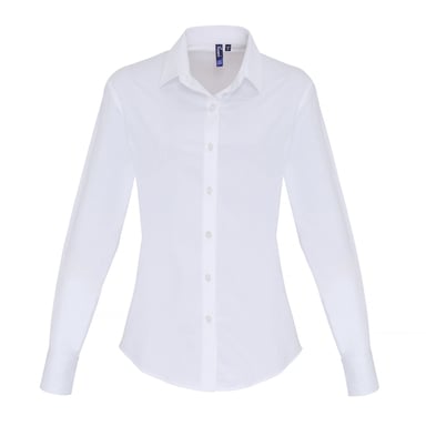 Premier - Bluse für Damen Langärmlig (Weiß)