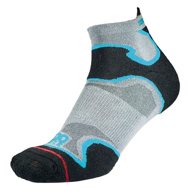 1000 Mile - Herren Fusion Knöchelsocke Repreve Gepolstert Anti-Blasen Socken - Silber / Eisvogel