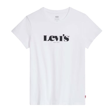T-shirt Plus Perfect Nouveau Logo Levi's Pour Femme en Blanc