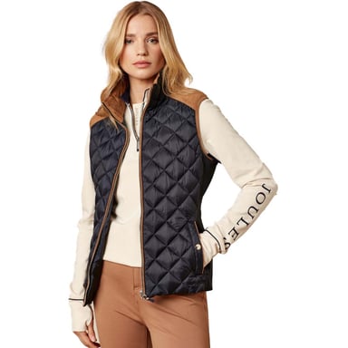 Joules Womens Braemar Luxe Showerproof Diamond Quilted Gilet