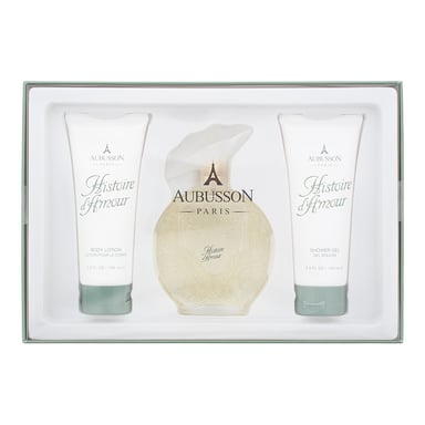 Aubusson Histoire D'amour Eau De Parfum 100ml, Body Lotion 100ml + Shower Gel 100ml Gift Set