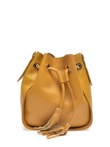 Carla Ferreri SS22 CF 1400 Moutarde Cuir de vachette Sac