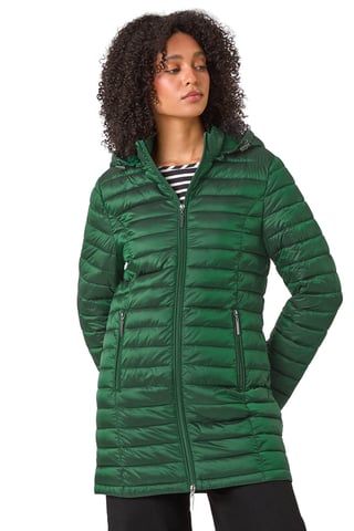 Longline Hooded Padded Coat