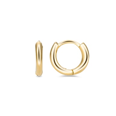Luxenter Creolen, 925 Sterling Silber ricbeorn mit 18k Gelbgold plattiert