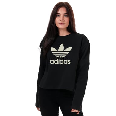 Sweat Premium Crew adidas Originals Pour Femme en Noir