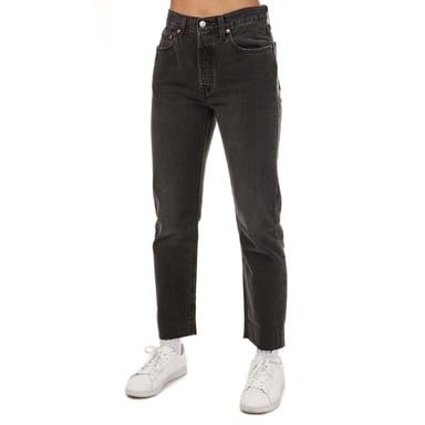 Jean 501 Crop Get Off My Cloud Levis Pour Femme en Noir