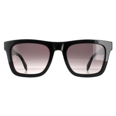 Alexander McQueen Square Mens Glänzend Schwarz Grau Gradient AM0301S