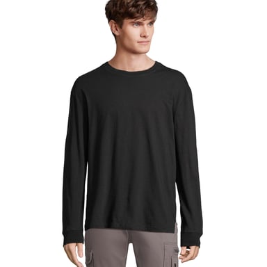 SOLS - "Pioneer" T-Shirt für Herren/Damen Unisex Langärmlig (Schwarz)