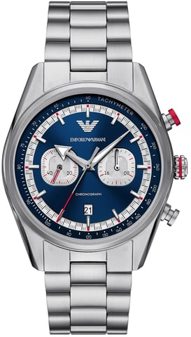 Emporio Armani Racer Herren Silberne Uhr AR11676