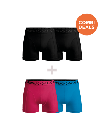 Muchachomalo Herren Boxershorts – 2+2 Stück – Herren Unterhosen