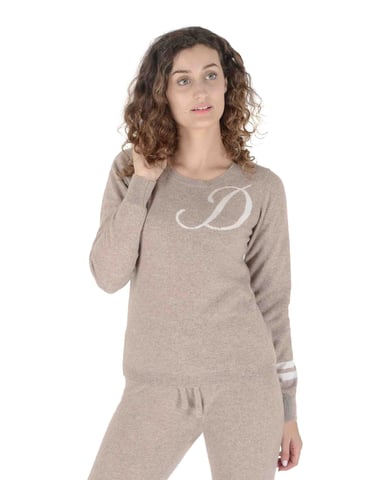 Pull Ras Du Cou En Cachemire Crown Of Edinburgh Stockbridge Camel D