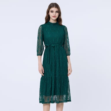 Robe patineuse dentelle