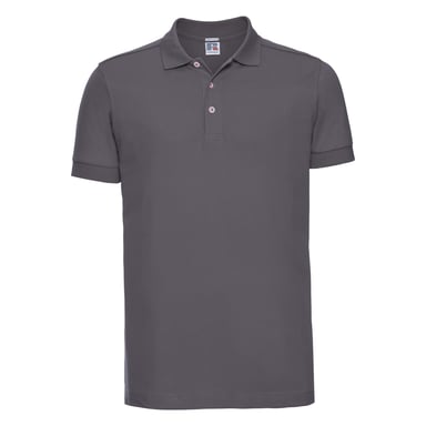 Russell Herren Stretch Polo-Shirt, Kurzarm (Dunkelgrau)