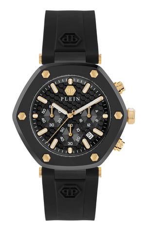 Philipp Plein Das Sechseck Chrono Herren Schwarz Uhr PWZBA0223