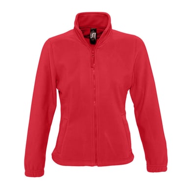 SOLS Damen North Fleece-Jacke mit durchgehendem Reißverschluss (Rot)