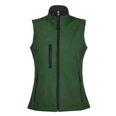 SOLS Womens/Ladies Rallye Soft Shell Bodywarmer Jacket (flaschengrün)
