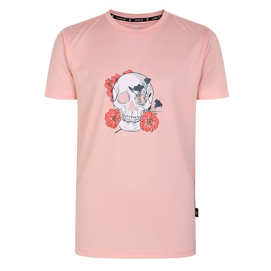 Dare 2B Kinder/Kinder Amuse Skull T-Shirt (Apricot Blush Pink)