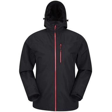 Mountain Warehouse Herren Brisk Extreme Wasserdichte Jacke (Schwarz)