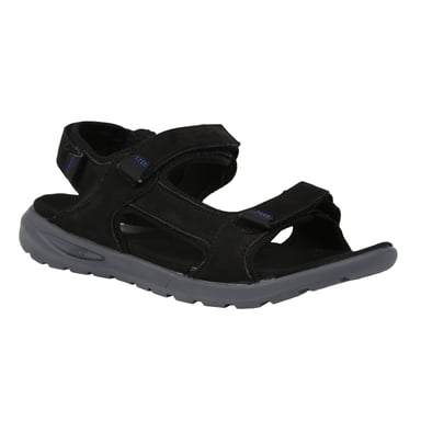 Regatta - Herren Sandalen "Marine", Leder (Schwarz/Granitgrau)