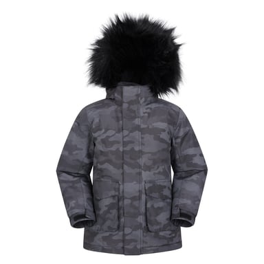 Mountain Warehouse Childrens/Kids Ranger Camouflage Water Resistant Jacket (Grau)