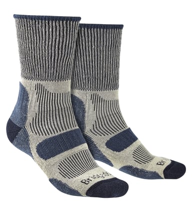 Bridgedale - Herren Wandern leichte Baumwolle Boot Socken - Indigo