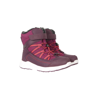Mountain Warehouse Childrens/Kids Denver Adaptive Wasserdichte Schneestiefel (Berry)