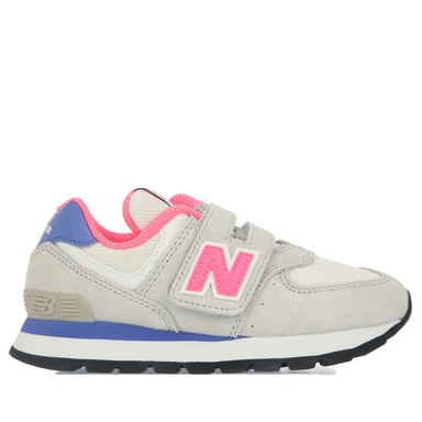 Baskets 574 New Balance Pour Fille en Gris Rose