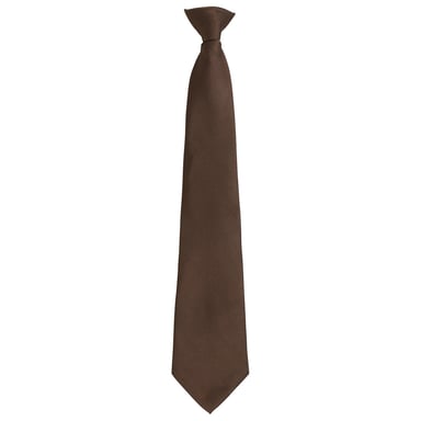 Premier - "Colours Fashion" Krawatte Zum Anklemmen für Herren/Damen Unisex (Braun)