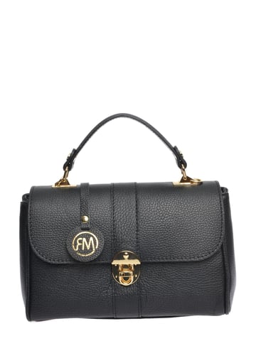 Roberta M Schwarz Rindsledertasche