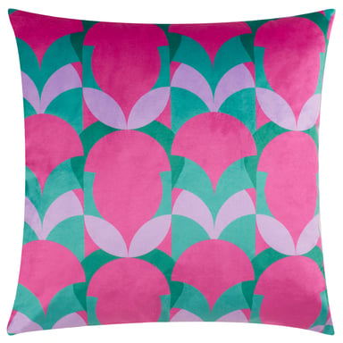 Heya Home Raeya Art Deco Samt Feder gefülltes Kissen