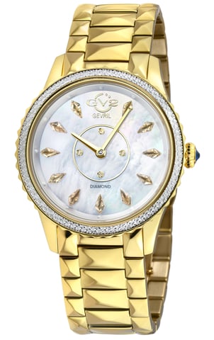 Siena Schweizer Quarz MOP Zifferblatt 316L Edelstahl Diamant Uhr