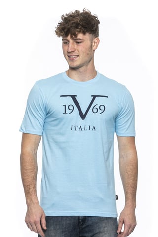 19V69 Italia Herren T-Shirt Rayan Hellblau