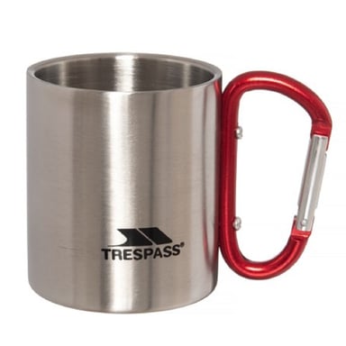 Trespass Bruski Karabiner Clip Reise Tasse/Becher (Silber)