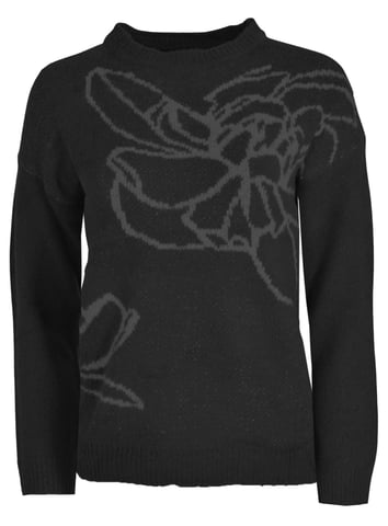 Floral Art Crew Neck Jumper