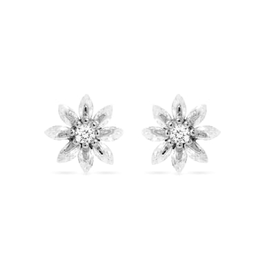 Luxenter Ohrringe, 925er Sterlingsilber und glänzende Zirkonia mit rhodinierter Oberfläche