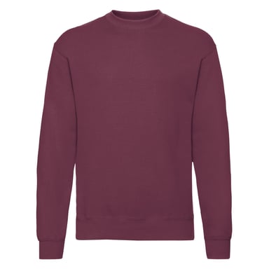 Fruit of the Loom Herren Classic 80/20 Set-in Sweatshirt (Burgund)