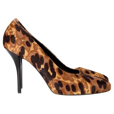 Balenciaga Leopardenmuster-Pumps aus mehrfarbigem Ponyfell