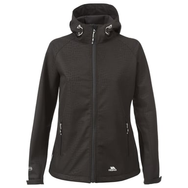 Trespass Womens/Ladies Cheska Snakeprint Wasserdichte Softshell Jacke (Schwarz)