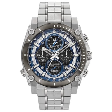 Bulova Precisionist / Champlain Herren Silber Uhr 98B316