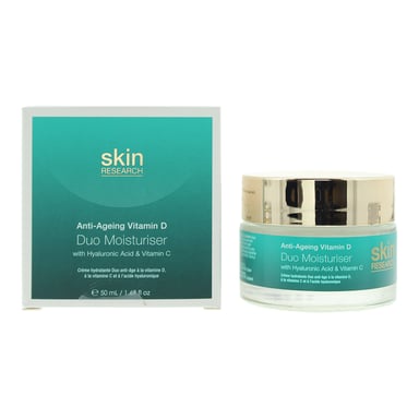 Skin Research Anti-Ageing Vitamin D With Hyaluronic Acid & Vitamin C Duo Moisturiser 50ml