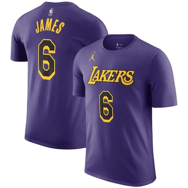 Jordan NBA Los Angeles Lakers 06 James Lebron Statement-T-Shirt für Kinder