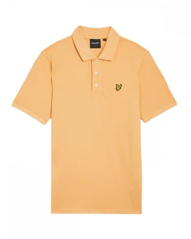 Lyle & Scott Unifarbenes Herren-Polo-Shirt