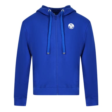 North Sails Logo Blau Zip Hoodie