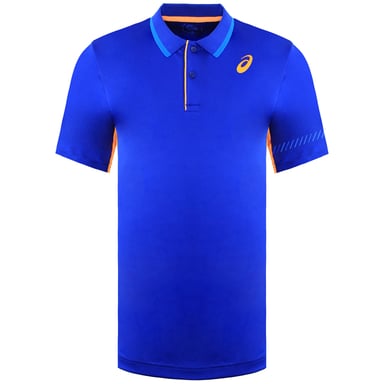 Asics Logo Herren-Padel-Poloshirt in Blau